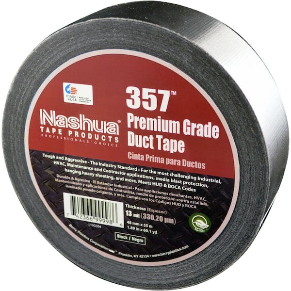 Nashua Tape 1.89 in. x 60.1 yds. 357 Black Ultra Premium Duct Tape