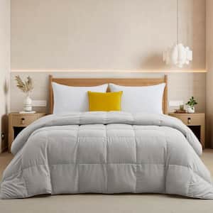 Summer Light Warmth Grey Goose Down Comforter - Twin Size