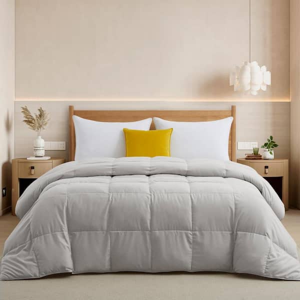 Bafode Summer Light Warmth Grey Goose Down Comforter - Twin Size