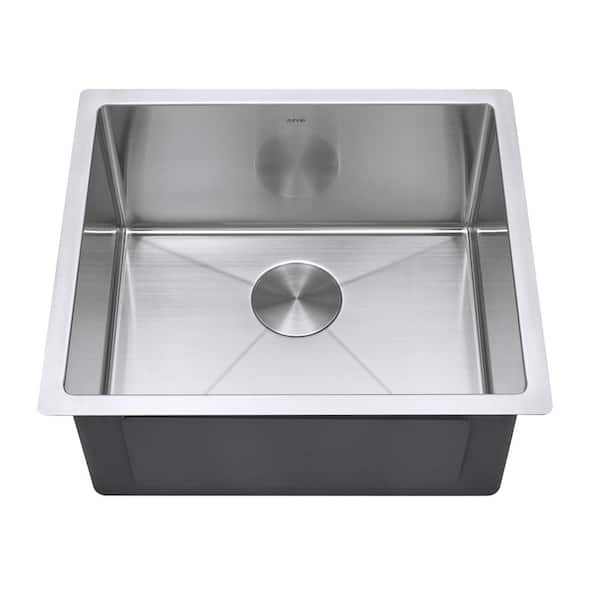 Zuhne Modena Series Single Bowl 16 Gauge Stainless Steel Undermount Kitchen Sink 
