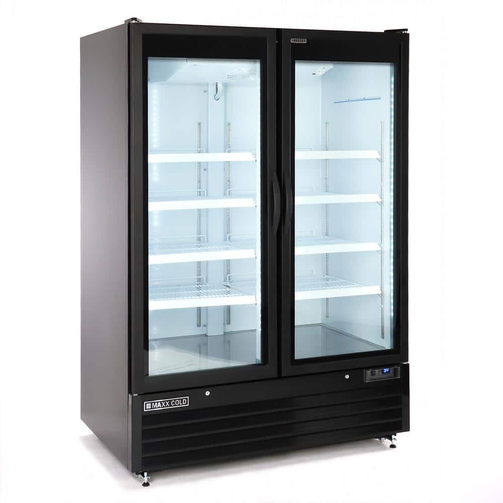 Maxx Cold 54 in. W, 50 cu Ft Auto Defrost Upright Freezer Glass Door