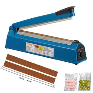Impulse Sealer 12 in. Premium ABS Heat Food Vacuum Sealer Machine with Adjustable Heating Mode and Extra Replace Kit