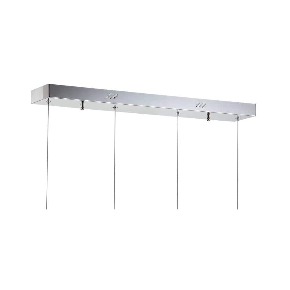 Orion Minimalistic Glam 4-Light Polished Chrome LED Pendant