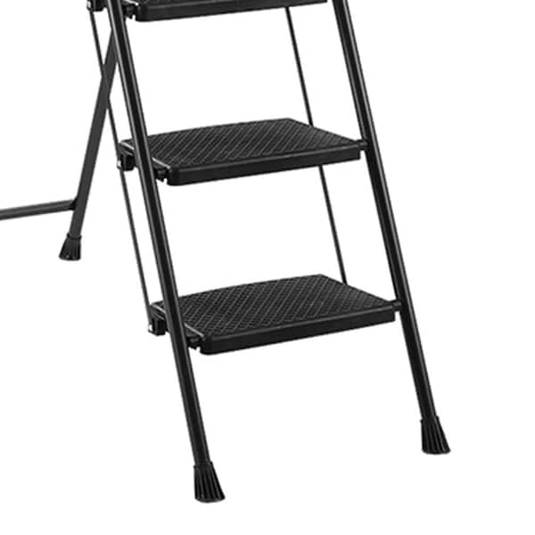 8 ft. Iron 6-Step Ladder with Non-Slip Wide Pedals Reach, Soft
