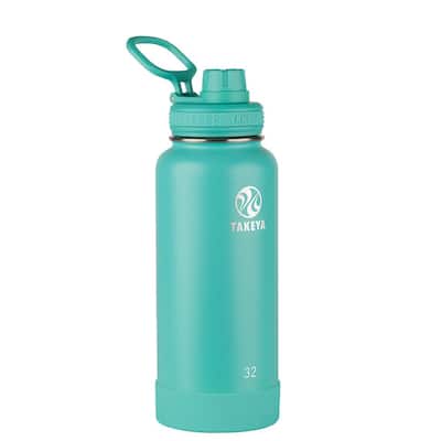 Takeya 32oz Actives Insulated Stainless Steel Spout Bottle Teal