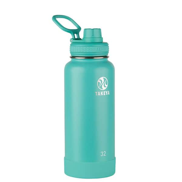Stainless steel water bottle with spout lid 32 oz