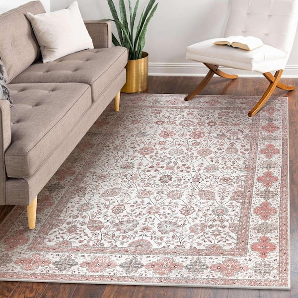 Lerik Multicolor Washable Rug 5 ft. x 7 ft. Area Rug