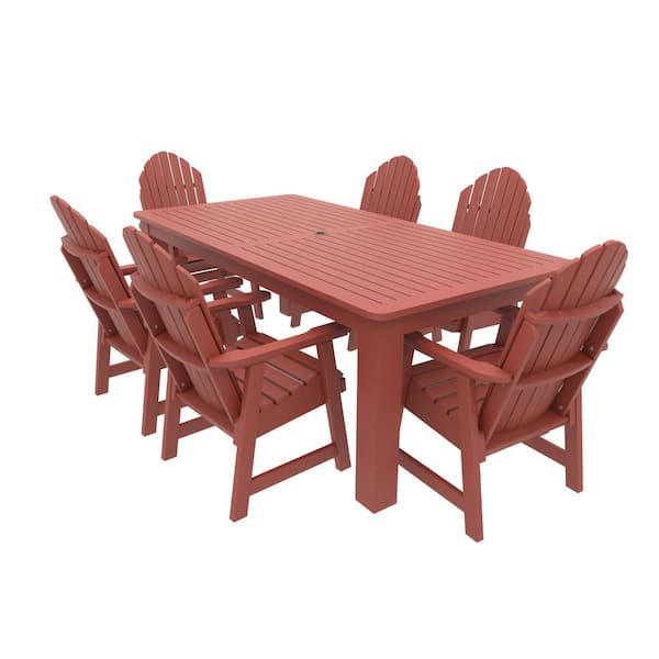 Highwood 7-Pieces Recycled Plastic Outdoor Dining Set Muskoka