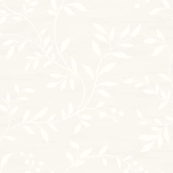 Seabrook Designs Couture Leaf Metallic Pearl Paper Strippable Roll (Covers 60.75 sq. ft.)