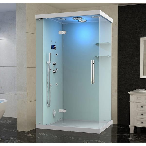 Aston Ovato Windemere 48 in. x 36 in. x 87 in. Rectangular Steam Shower Enclosure with 6-Body Jets, Left Hand