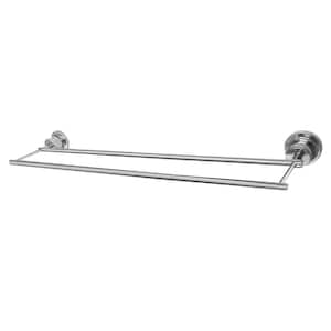 Concord 30 in. Wall Mount Double Towel Bar in Polished Chrome