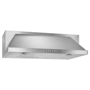 30 in. Convertible Under Cabinet Range Hood with Light in Stainless Steel