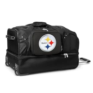NFL Pittsburgh Steelers 27 in. Rolling Bottom Duffel Bag in Black