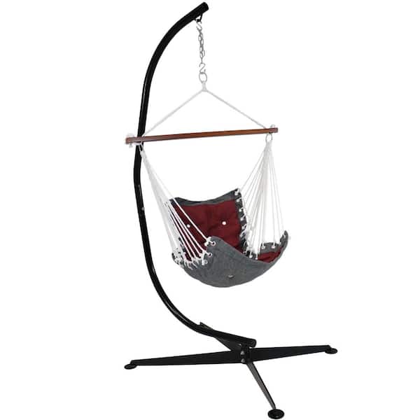 red hammock swing