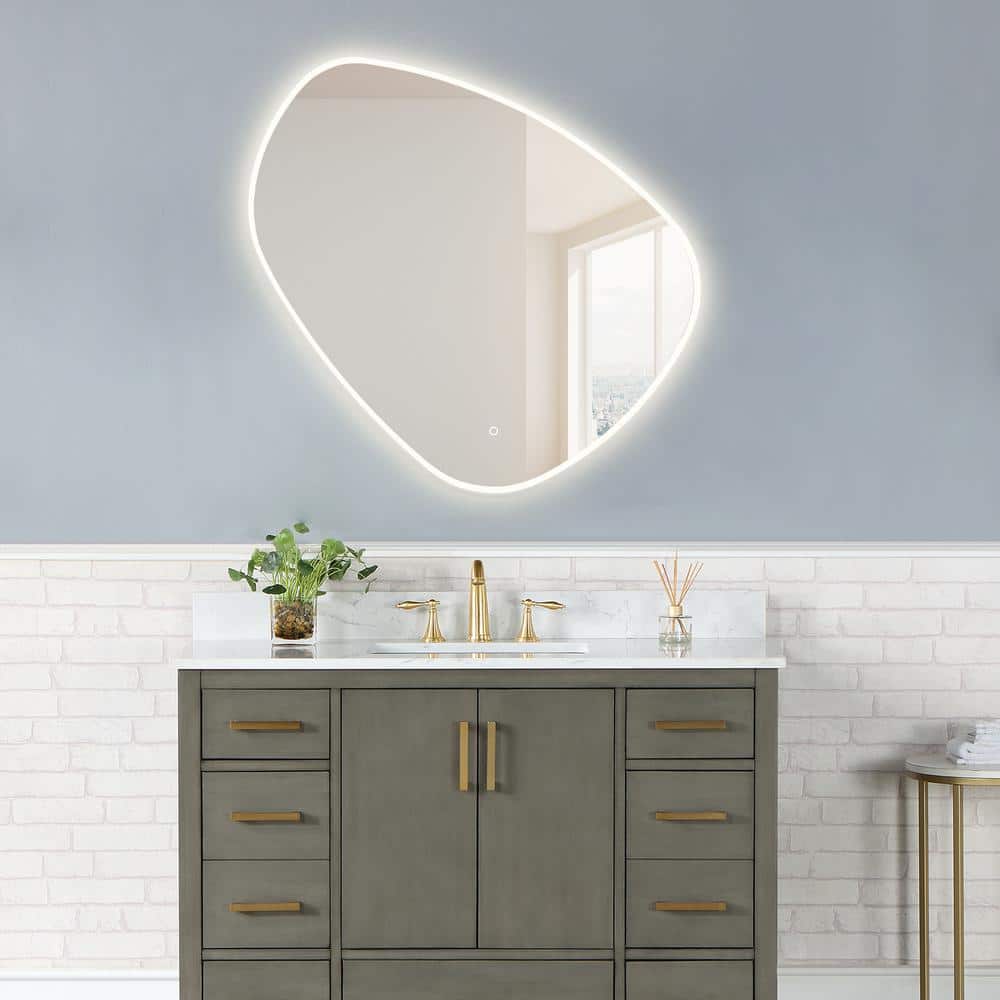 Rasso 39" Frameless LED Lighted Bathroom Vanity Mirror
