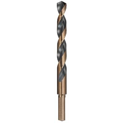 1/2 in. Black and Gold Split Point Drill Bit