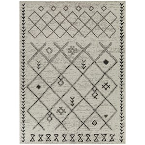 Dorantes Tan 5 ft. x 7 ft.  Trellis Indoor/Outdoor Area Rug