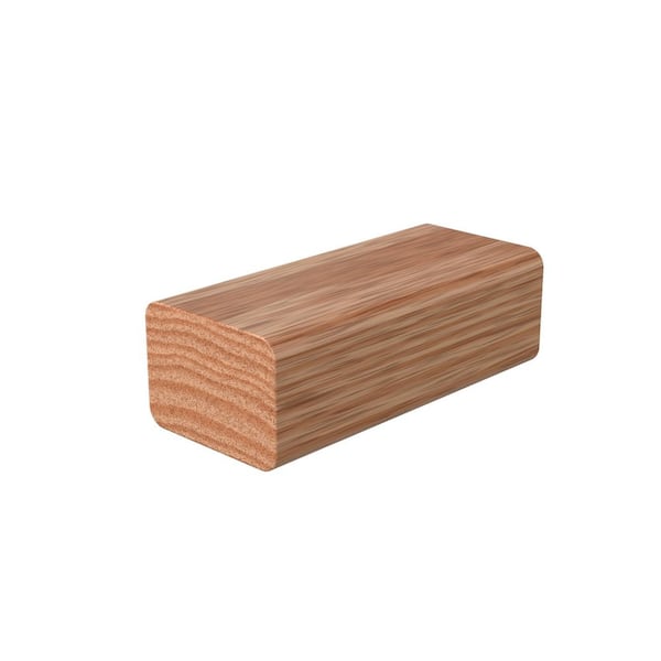 2.75 in. D x 1.625 in. W x 144 in. L Unfinished Red Oak Wood Straight Handrail