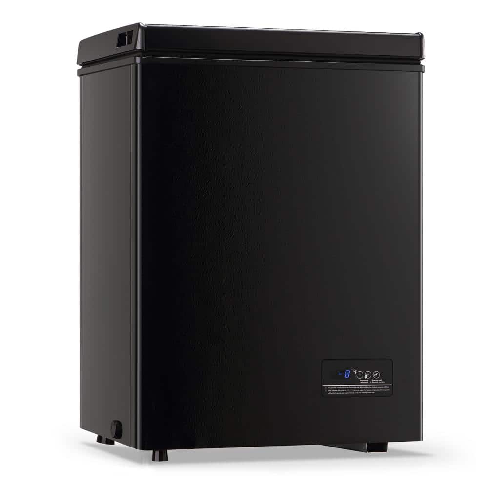 3.5 cu.ft Manual Defrost Mini Upright Freezer in Black with Adjustable 7 Thermostat and Removable Basket price history on PriceWatchPro