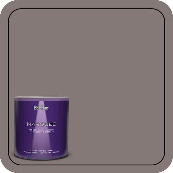 BEHR MARQUEE 1 qt. #N140-5 Complex Gray One-Coat Hide Eggshell Enamel Interior Paint & Primer