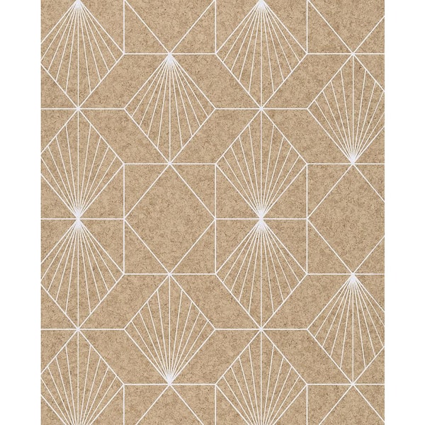 EIJFFINGER Halcyon Neutral Geometric Wallpaper