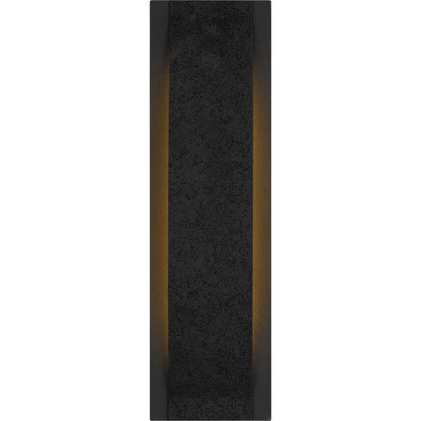 Quoizel Onyx 18 in. Earth Black Outdoor Hardwired Wall