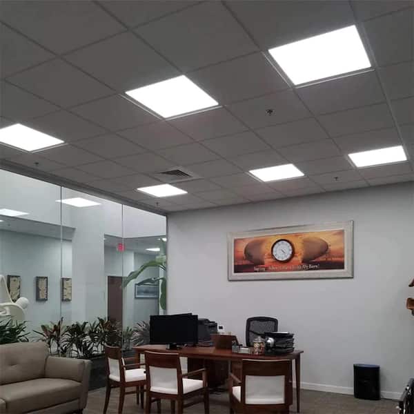 BEYOND LED TECHNOLOGY Flow 23.74 in. x 1.85 in. 4875 Lumens Integrated LED Panel Light 65000K Adjustable CCT (2-Pack)