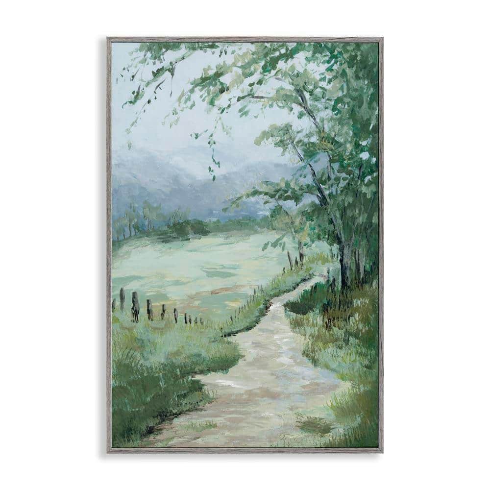 UPC 199235000104 product image for Green Country Landscape by Jacob Q Gray Framed Nature Giclee Art Print 24 in. x  | upcitemdb.com