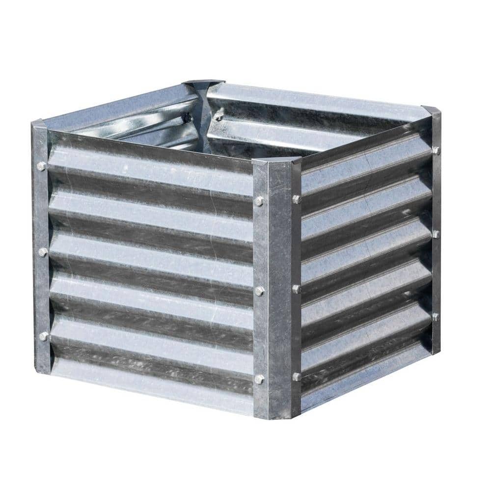 Galvanized Steel Square Elevated Garden Bed