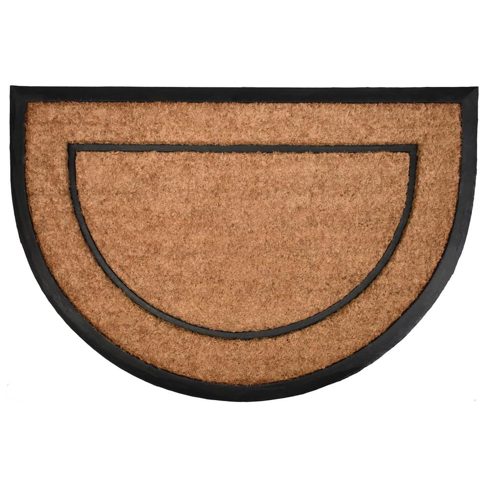 Rubber-Cal 2-ft x 3-ft Brown Rectangular Indoor or Outdoor Winter Door Mat  in the Mats department at