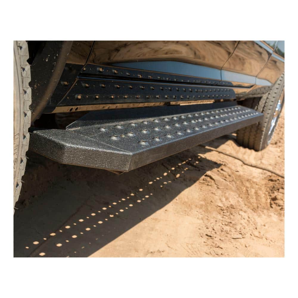Aries RidgeStep Black Steel 61/2 x 53Inch Truck Running Boards, Select Ford F150 2055516