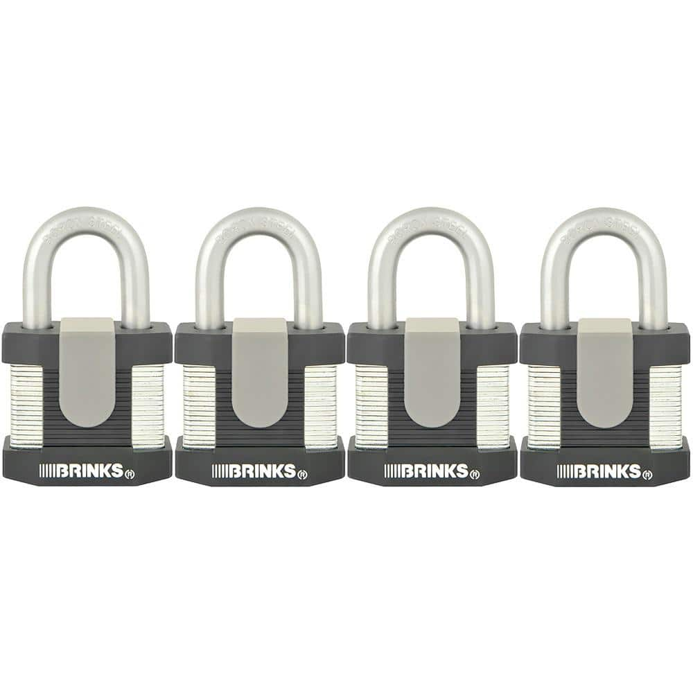 UPC 039208984980 product image for Commercial 2 in. Laminated Steel Keyed Padlock (4-Pack) | upcitemdb.com