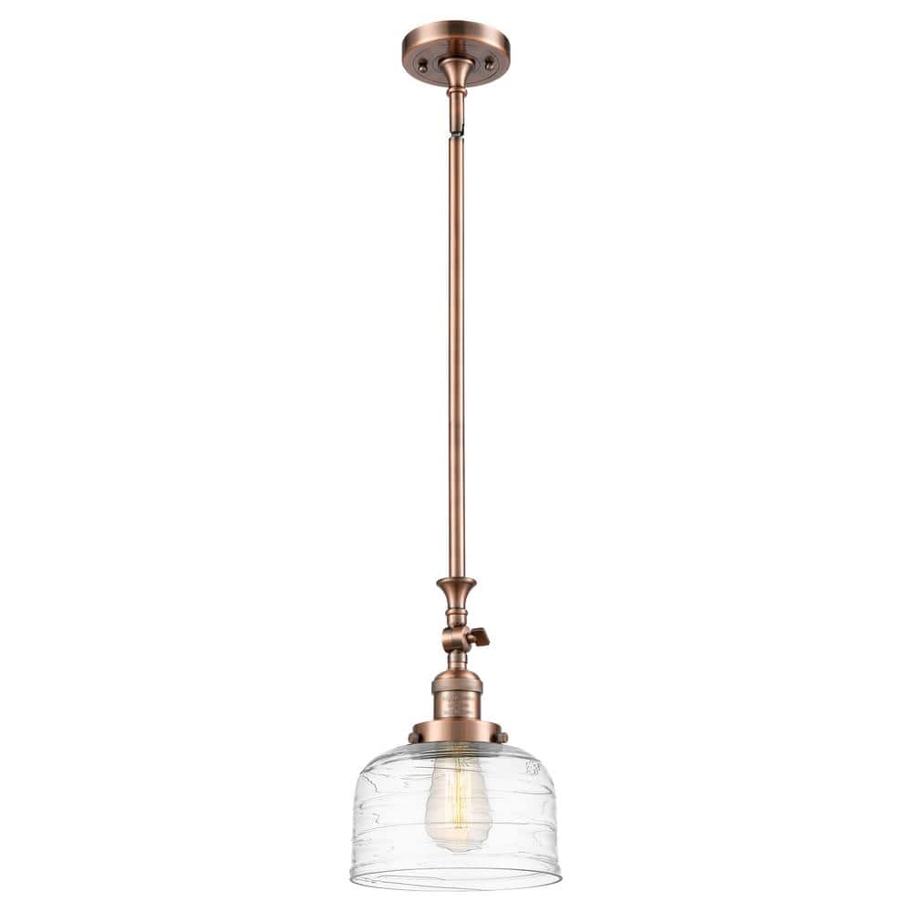 Bell 100-Watt 1-Light Antique Copper Standard Mini Pendant Light with Clear Glass Shade, No Bulbs Included price history on PriceWatchPro
