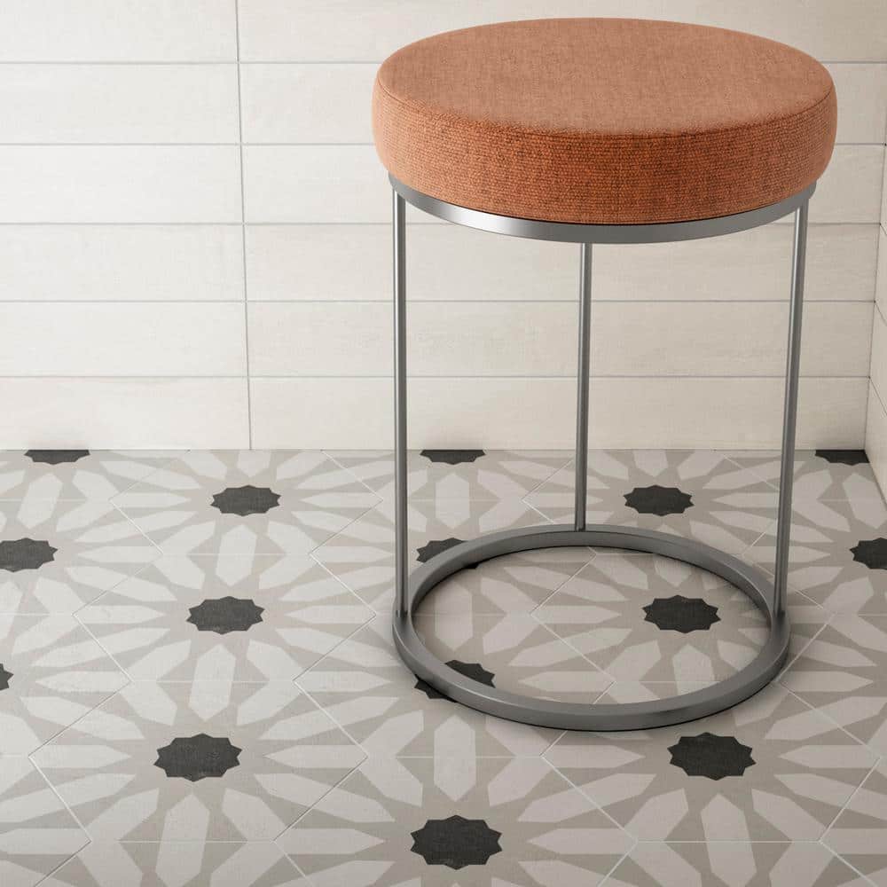 Allora Gray Hexagon Matte Porcelain Tile 8.5" x 10"