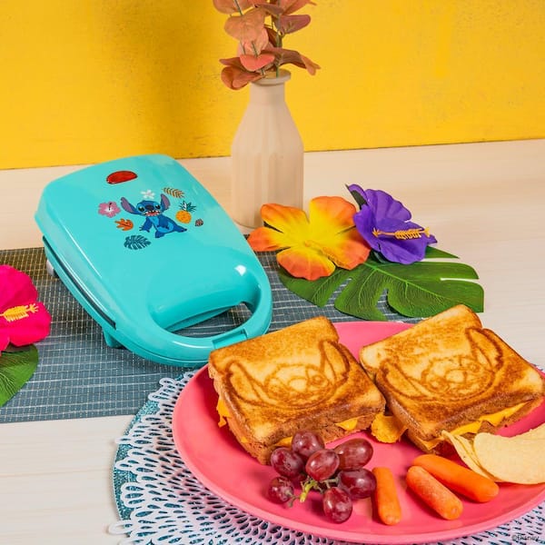 Disney Lilo and Stitch Blue 520-Watt Single Sandwich Maker