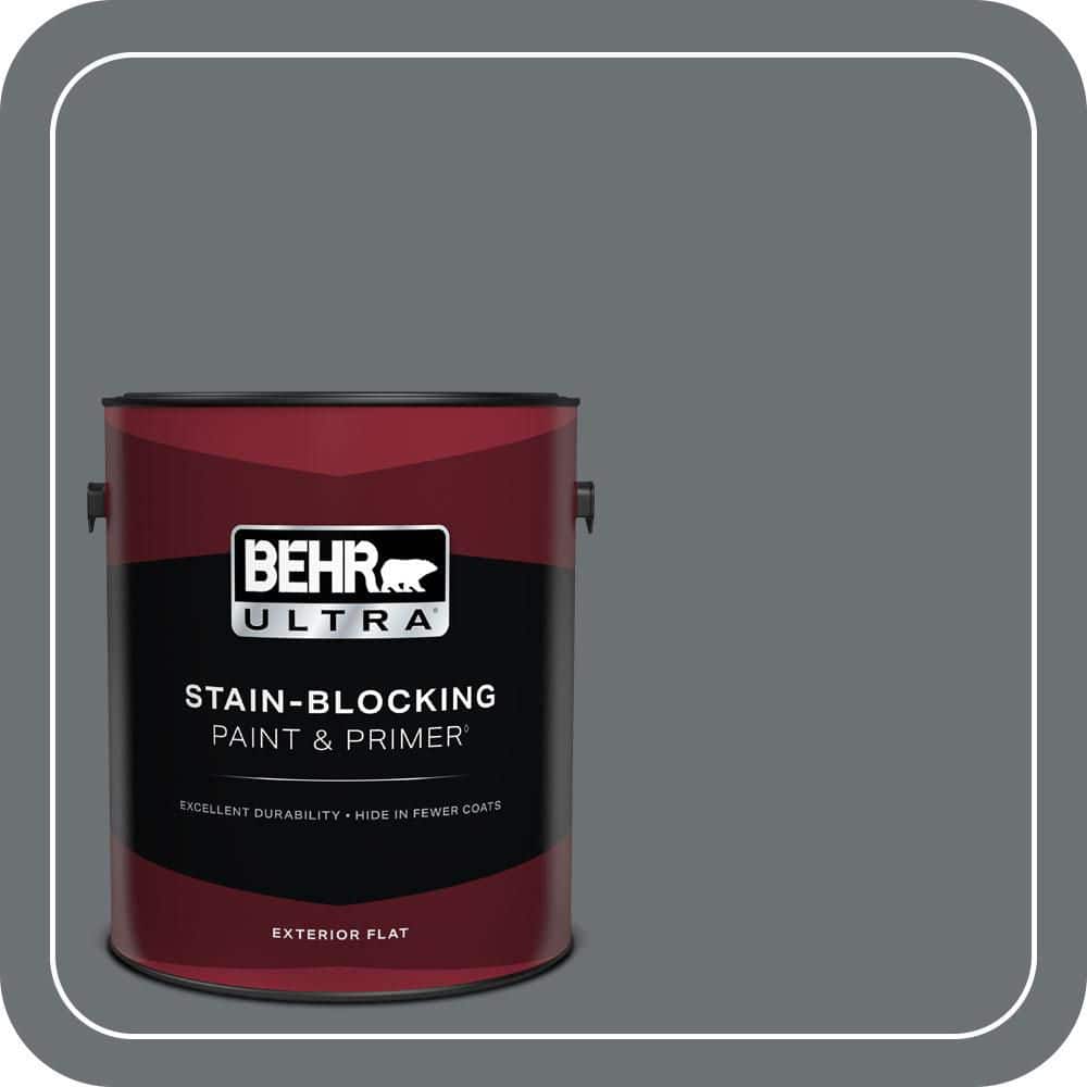 BEHR ULTRA 1 gal. #PPU18-03 Antique Tin Flat Exterior Paint