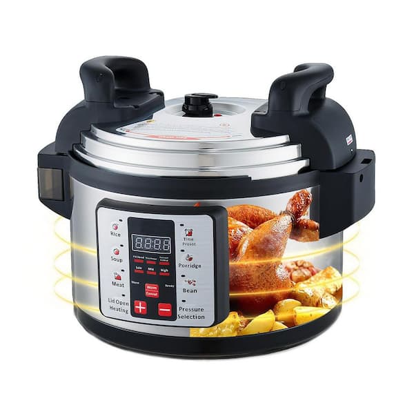 15.8 qt. Stainless Steel Nonstick Electric Pressure Cooker Commercial 8-in-1 Multi-Function with Delay Timer