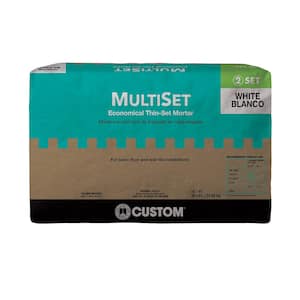MultiSet 50 lb. White Economical Modified Thinset Mortar for Tile and Stone