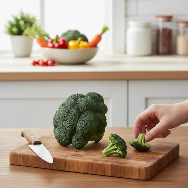 Flora Bunda Artificial Real Touch Broccoli FT2305-GN - The Home Depot