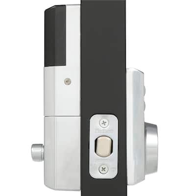 Z-Wave SmartCode 910 Contemporary Polished Chrome Single Cylinder Electronic Deadbolt Featuring SmartKey Security