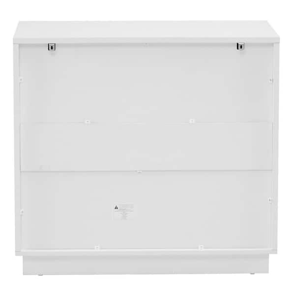 Karl home White 4 Drawer 28.35 in. Wide Chest of Drawers
