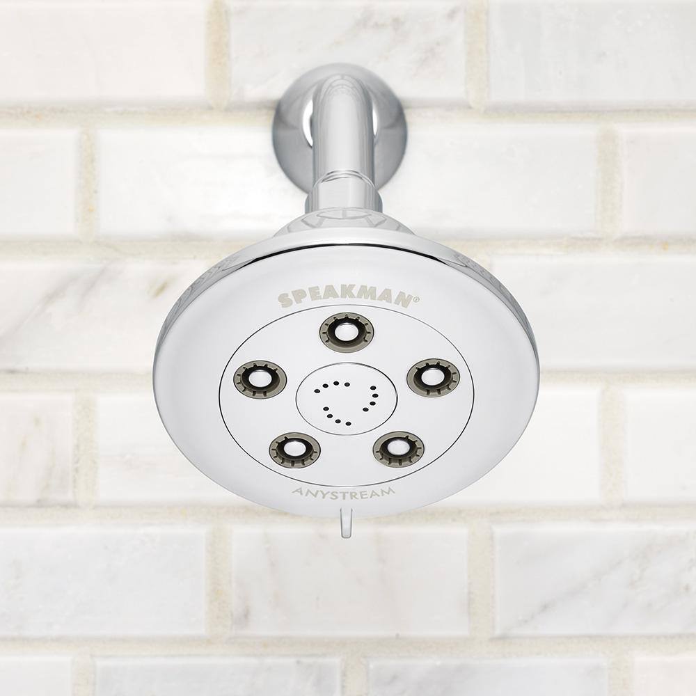 Polished Chrome Adjustable Multi-Function Shower Head