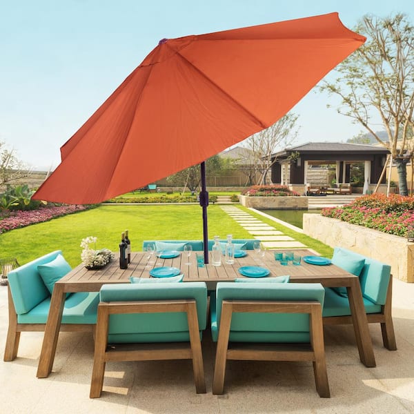 Cover Only 10ft Patio Market Umbrella Replacement Canopy Cover Terra Cotta 