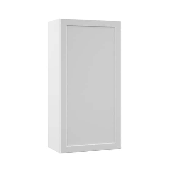 Hampton Bay Designer Series Melvern Assembled 21x42x12 in. Wall Kitchen Cabinet in White