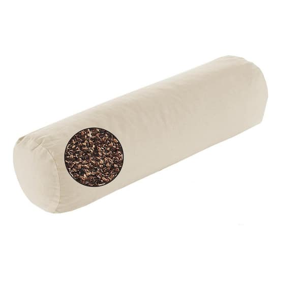 6 in. x 17 in. Standard Cylinder Bolster Pillow, Provide Firm Support, Neck Roll Pillow (Tartary Buckwheat Hulls)