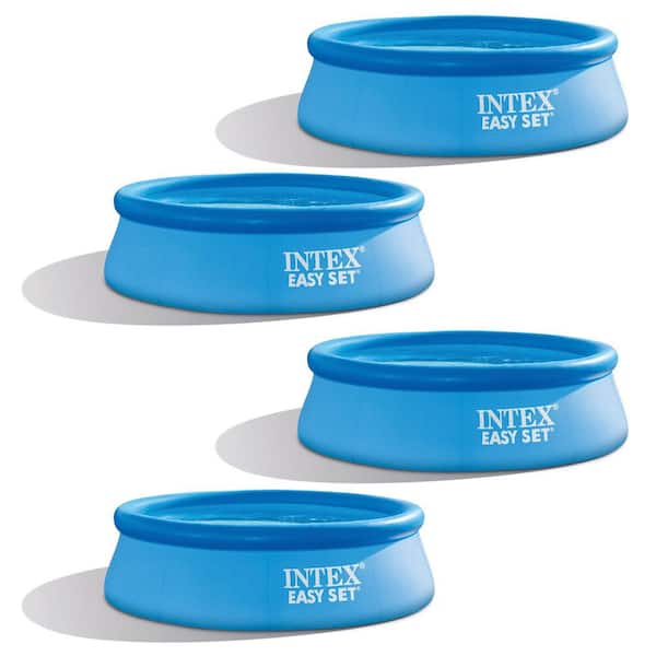 Intex 8 Ft. X 30 In. Easy Set Inflatable Round Above Ground Swimming ...