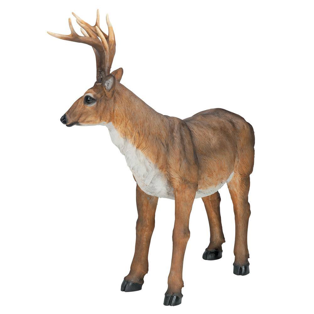 Large Brown Resin Buck Deer Garden Statue