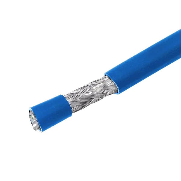 TRIPLETT CAT7 Solid Copper, CMX Rated, S/FTP Cable, Blue, 1000 ft