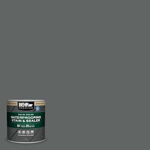 8 oz. #BXC-41 Charcoal Solid Color Waterproofing Exterior Wood Stain and Sealer Sample