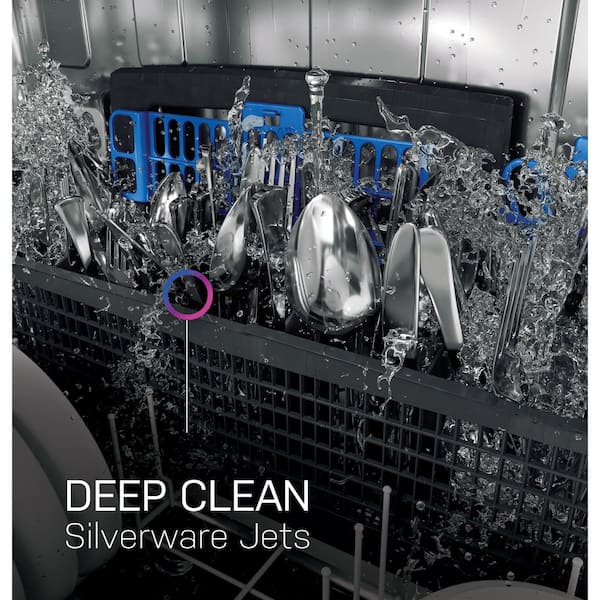 GE - Profile 24 in. Built-In Top Control Dishwasher in Fingerprint Resistant Stainless w/ Stainless Tub, UltraFresh, 39 dBA